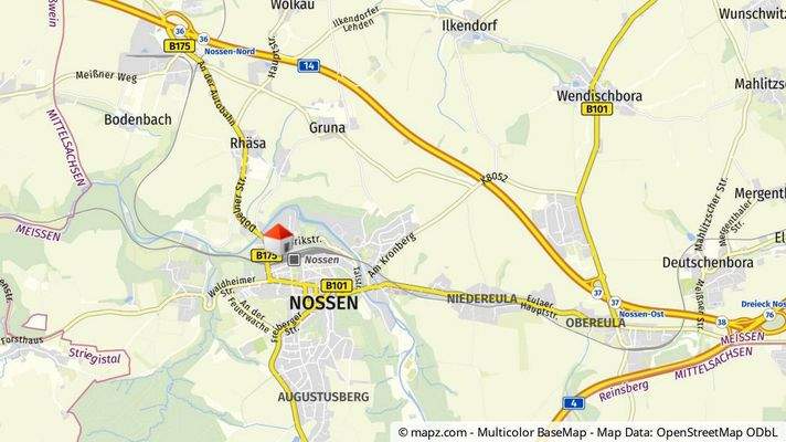 Geolyzer Kartenausschnitt