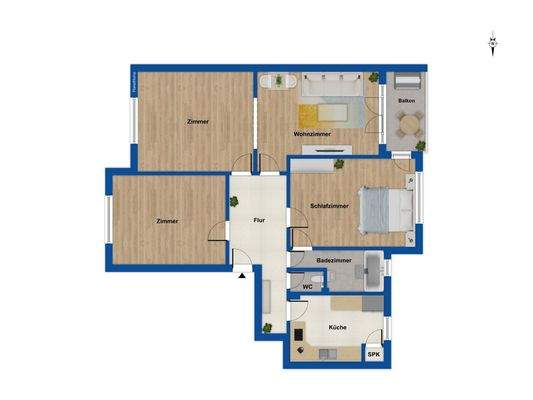 Grundriss 1. Obergeschoss