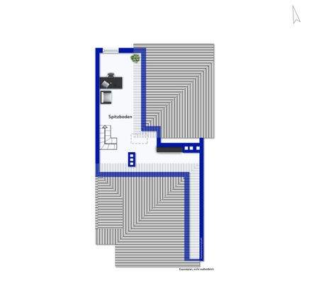 Grundriss Spitzboden