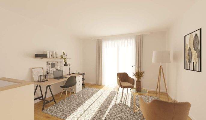 Ausgebautes Dachstudio bietet zusätzlichen Platz