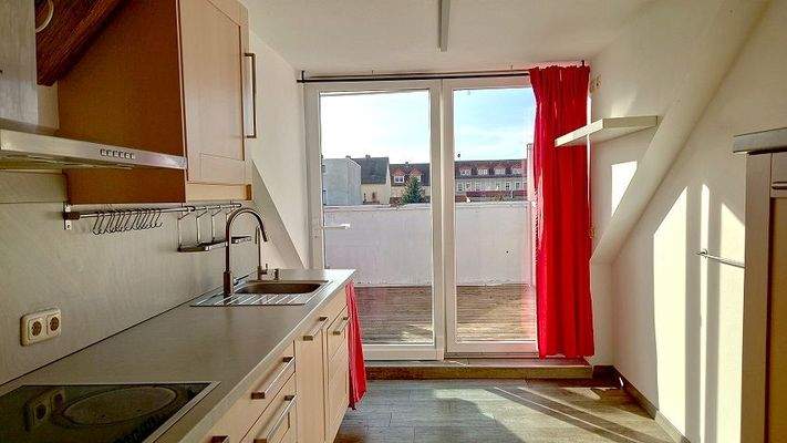 Blick zum großen Balkon