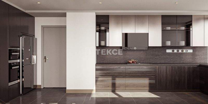 Apartments in a Secure Complex with Sea View in Ataşehir