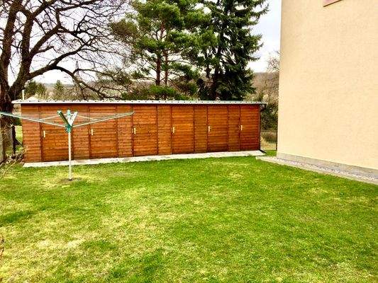 Wäscheplatz- Abstellboxen 