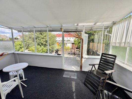 Veranda und Terrasse