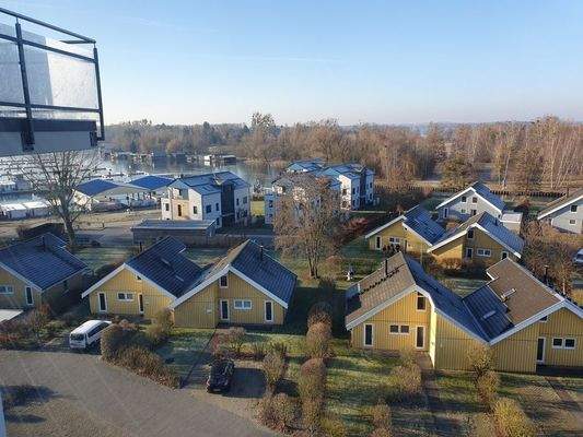 Blick zum Yachthafen