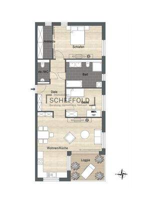 Grundriss Penthouse Typ G