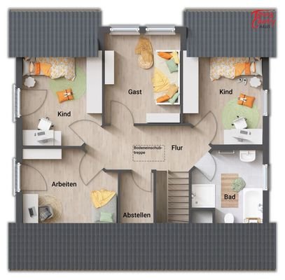 Grundriss DG 6Zimmer