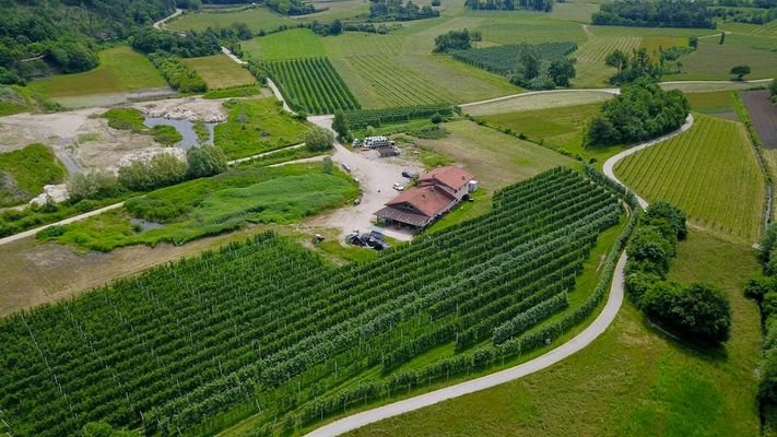 Obstbau-Apfelplantagen-Apfel-Trient-Haus-Kubatur-Bauen-Garage-Geräteschuppen-Frutticoltura-mela-frutteto-mela-Trento-casa-cubatura-edificio-garage-attrezzature-capannone