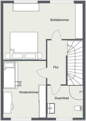 Obergeschoss Grundriss