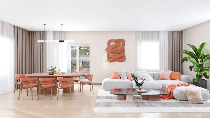 Einrichtungsbeispiel Wohnbereich