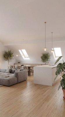 Wohn- und Essbereich - unverbindliche Visualisierung