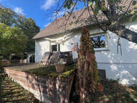 Rückansicht mit Terrasse