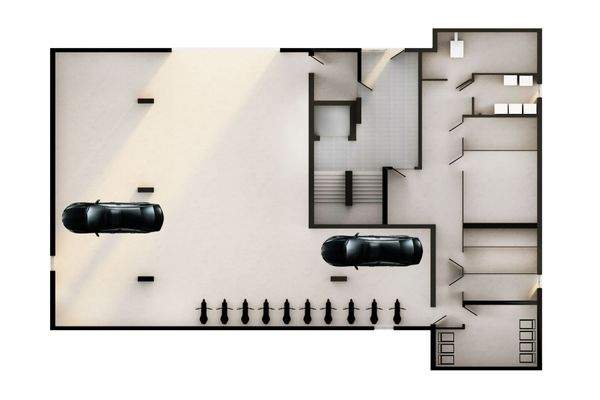 Grundriss Skizze UG -Tiefgarage