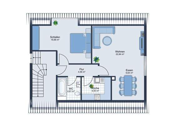 Haus Nr. 1a_Grundriss Dachgeschoss