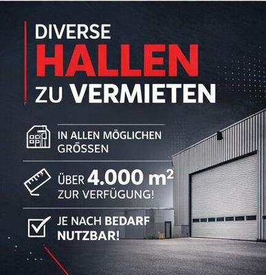 diverse hallen zu vermieten