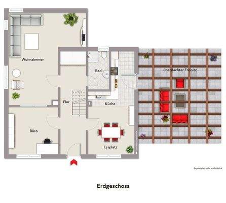 mit Beispielmöblierung