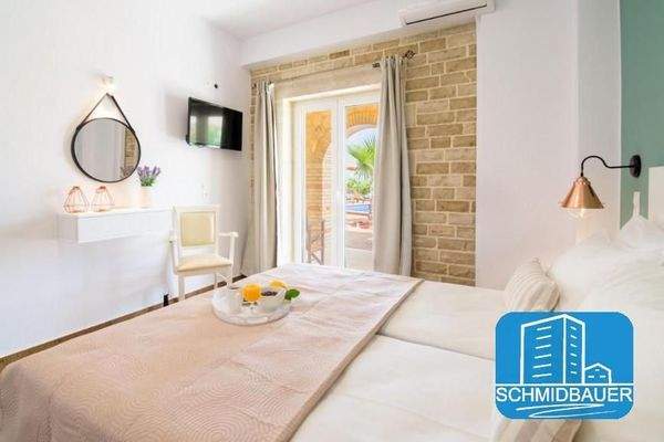 Kreta, Kamilari: Steinvilla mit Apartment und Blick auf den Kamilari-Hügel