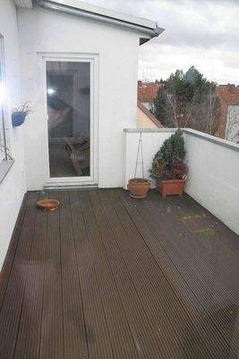 Loggia - Blick vom Wohnzimmer