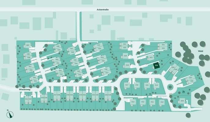 Lageplan vom Haus im Projekt Am Wiesenweg