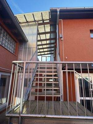 Hinterhaus Treppenaufgang zu WE 6 u. WE 7
