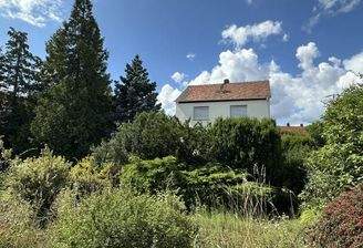 Grundstück mit Blick zum Haus