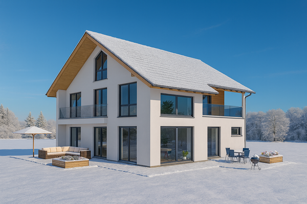 So könnte Ihr Haus im Winter aussehen