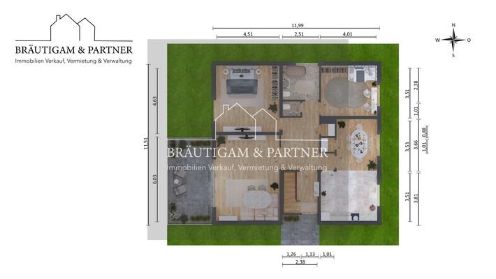 EG Draufsicht visualisiert Soester Straße 16A