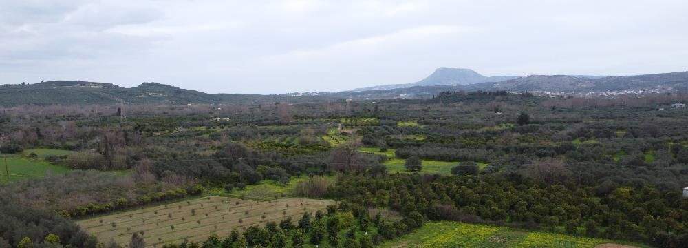Kreta, Stilos: Charmantes ländliches Grundstück mit Bergblick zu verkaufen