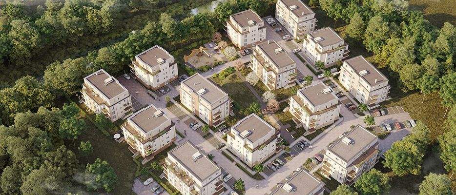 Das Quartier aus der Luft