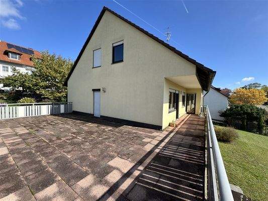 Terrasse OG, Zugang vom, WZ, Schlafzimmer, Hausflu