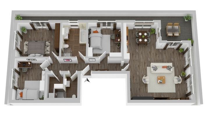 Grundriss Wohnung