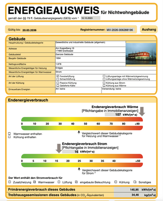 Aushang Energieausweis