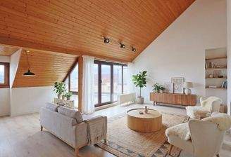 Einrichtungsbeispiel des Wohnbereichs (AI optimized)