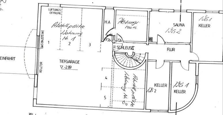 Grundriss Kellergeschoss 