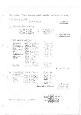 Wohnflächenberechnung