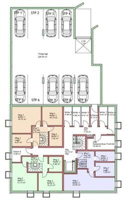 Keller- und Tiefgaragengeschoss