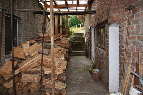 Durchgang zum Bungalow