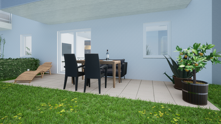 Terrasse, Bild 2 (Visualisierung, Wohnbeispiel)