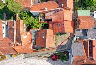 Ansicht der Immobilien aus der Vogelperspektive