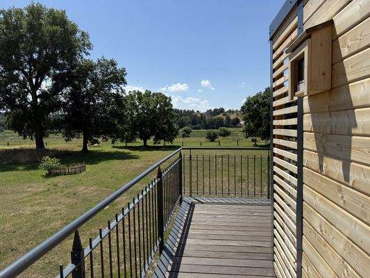 Elbblick von der Terrasse aus