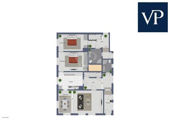 Grundriss EG Wohnhaus