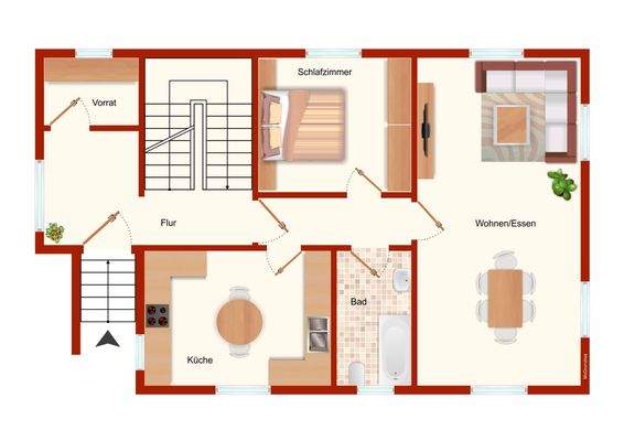 Einrichtungsbeispiel EG