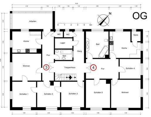 Nr. 14 Grundriss 1. OG 2D