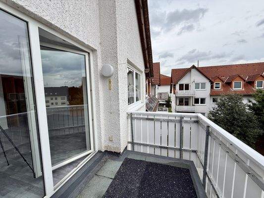 Balkon Blick Richtung Wohnzimmer