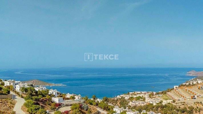 Panoramic Sea View Detached Villas with Pool in Bodrum
