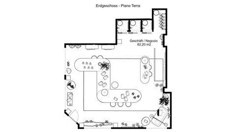 Bozen Ladenlokale, Ladenflächen 