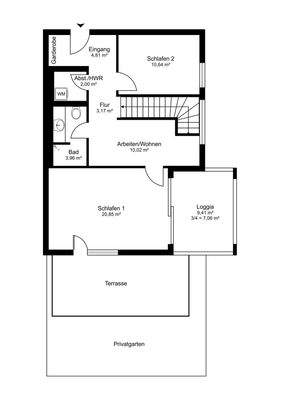 Grundriss Obergeschoss