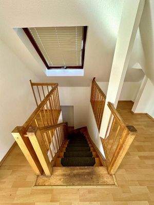 Treppe zum oberen Wohnbereich