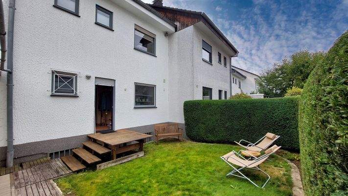 rückwärtiger Garten an der Küche