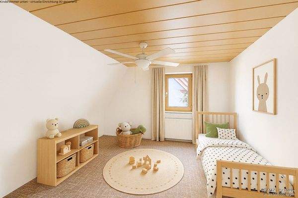 Kinderzimmer unten - virtuelle Einrichtung